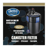 Betta Choice Aquarium UV Canister Filter 1620
