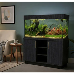 Aqua One Oakstyle 230 Aquarium & Cabinet Set  - Black Obsidian Smoked Oak