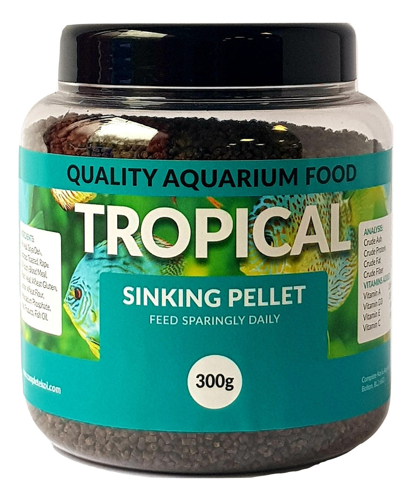 Tropical Sinking Pellet Aquarium Fish Food 300g Complete Koi Tropical Sinking Pellet Aquarium Fish Food 300g Complete Koi