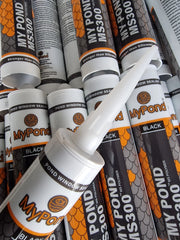 MyPond MS300 Black Pond Repair & Pond Window Sealant (300ml)
