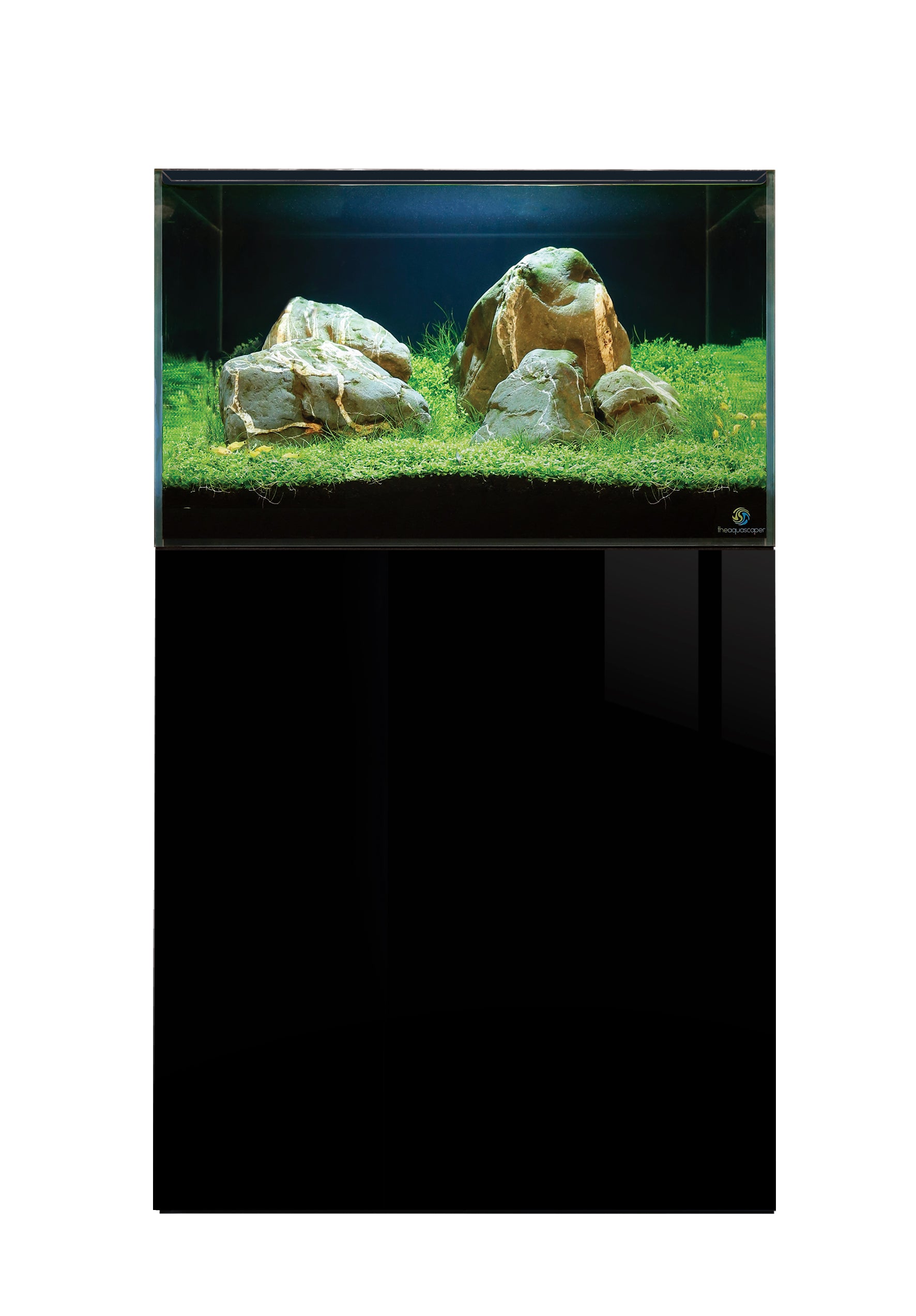 600 Fish Tank D-D Aquascaper 600 Aquarium with Cabinet (Ultra Black Gloss) – Complete Koi