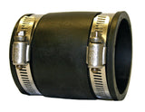 Evolution Aqua 3" Straight Connector - Flexible Rubber Boot