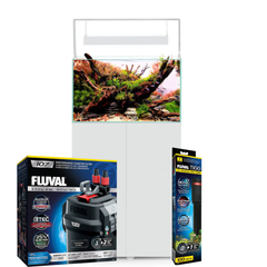 Aquael Ultrascape 60 Aquarium & Cabinet (White) & Equipment