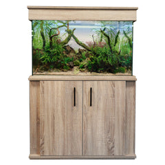 Clearseal Aura 200 Aquarium & Cabinet Set - Bardolino Oak