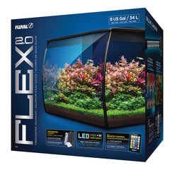 Fluval Flex 2.0 Aquarium Kit 34L (Black)