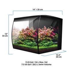 Fluval Flex 2.0 Aquarium Kit 34L (Black)
