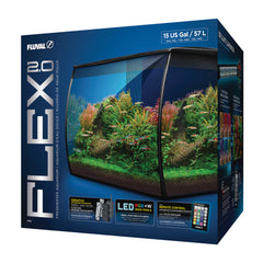 Fluval Flex 57L Aquarium & Stand (Black)