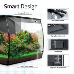 Fluval Flex 57L Aquarium & Stand (Black)