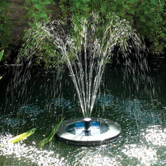 PondXpert SolarShower Float 200 - Pond Fountain with Multicolour LED Lights