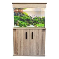 Clearseal Aura 160 Aquarium & Cabinet Set - Bardolino Oak