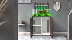 Aquatlantis Shallow Aquascape 80 Aquarium & Cabinet (Black Wood)