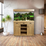 Fluval Shaker 345L Aquarium & Cabinet Oak/Grey Set