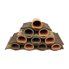 Ceramic Nature Stacking Plate (Red) - Large