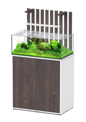 Aquatlantis Shallow Aquascape 80 Aquarium & Cabinet (White Wood)