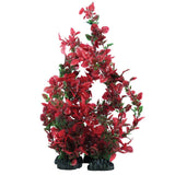 Hugo Kamishi Aquarium Red/Green Rose Leaf Plant 20cm