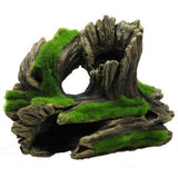 Hugo Kamishi Green Rock Log Aquarium Decoration