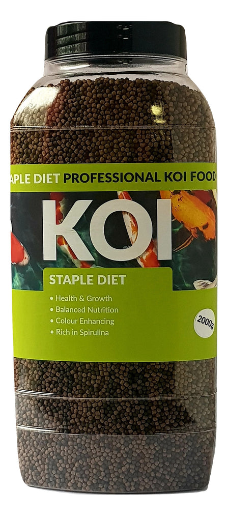 Koi Staple Diet 3mm Koi Carp Fish Food 1000g, 2000g