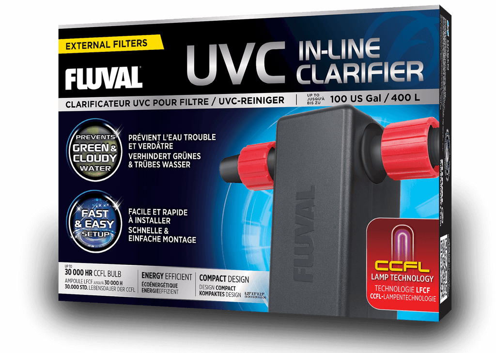 Fluval In-Line UVC Aquarium Clarifier 400L External