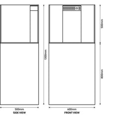 TMC Reef Habitat 60 Aquarium & Cabinet (White)
