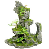 Betta Aquarium Tall Rock Formation With Plant