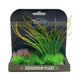 Betta Choice Aquarium Medium Plant Mat - Green, Yellow & Pink