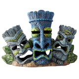 Aqua One Tiki Head Family Aquarium Ornament